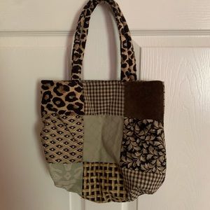 Handmade patchwork tote bag